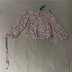 Abercrombie, XS, Red and White top